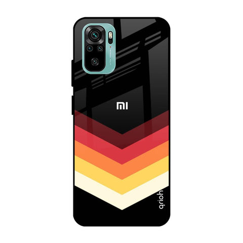 Abstract Arrow Pattern Glossy Case For Redmi Note 10S