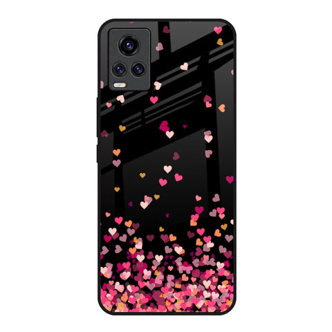 Heart Rain Fall Glossy Case For Vivo Y73