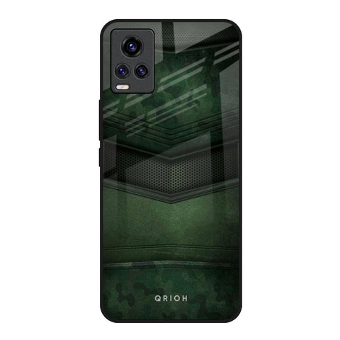 Green Leather Glossy Case for Vivo Y73