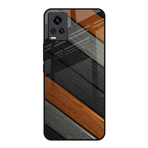 Tri Color Wood Glossy Case for Vivo Y73