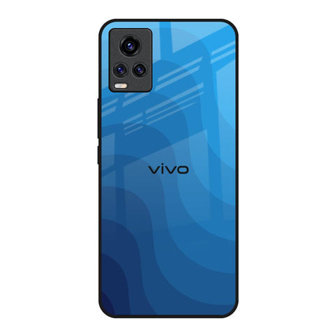 Blue Wave Abstract Glossy Case for Vivo Y73