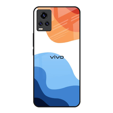 Wavy Color Pattern Glossy Case for Vivo Y73