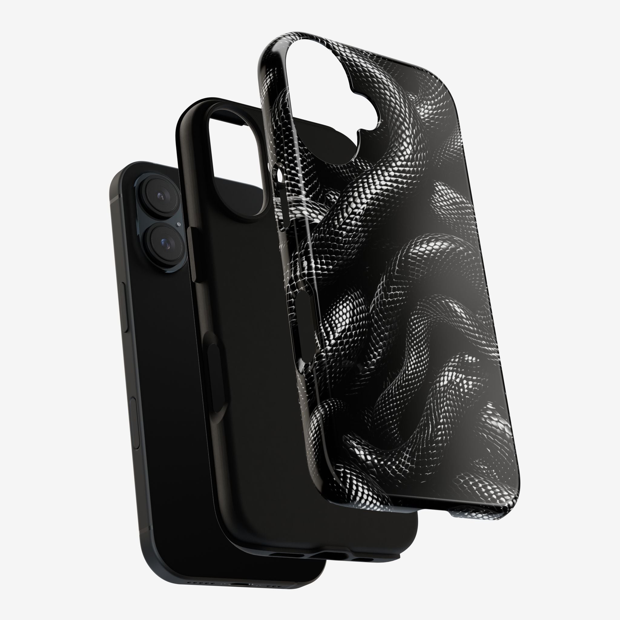 Black Snakes Premium Tough Shining Phone Case (Double Layer) Available For All iPhone Models