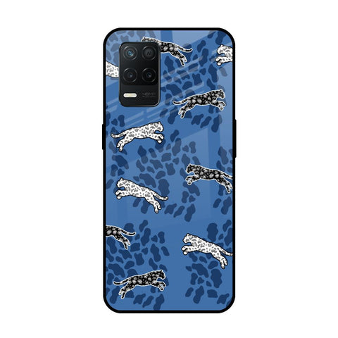 Blue Cheetah Glossy Case for Realme 8 5G