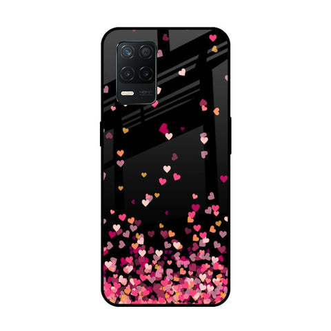 Heart Rain Fall Glossy Case For Realme 8 5G
