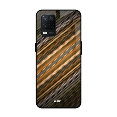 Diagonal Slash Pattern Glossy Case for Realme 8 5G