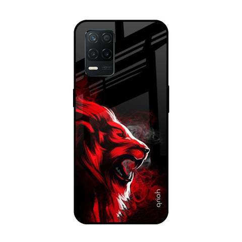 Red Angry Lion Glossy Case for Realme 8 5G