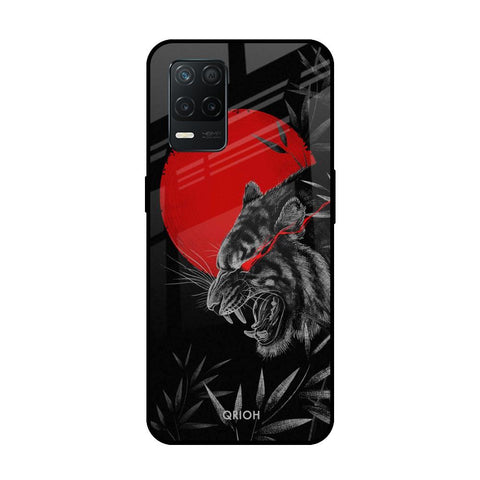 Red Moon Tiger Glossy Case for Realme 8 5G