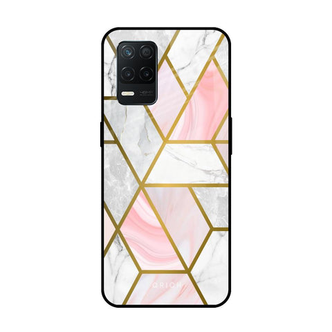 Geometrical Marble Glossy Case for Realme 8 5G