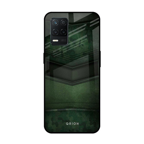 Green Leather Glossy Case for Realme 8 5G