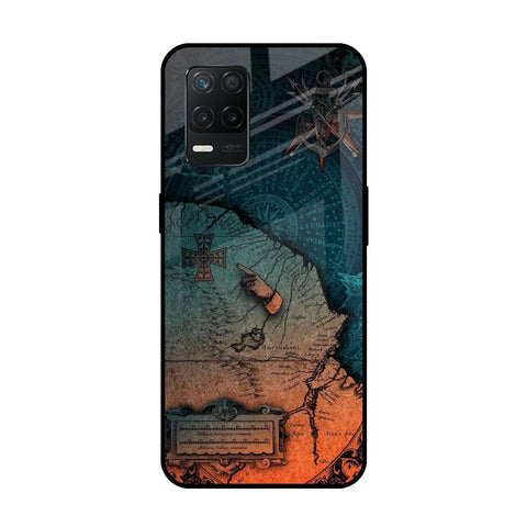 Geographical Map Glossy Case for Realme 8 5G