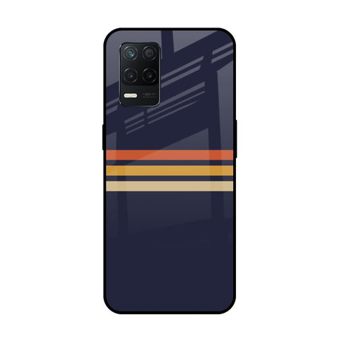 Tricolor Stripes Glossy Case For Realme 8 5G