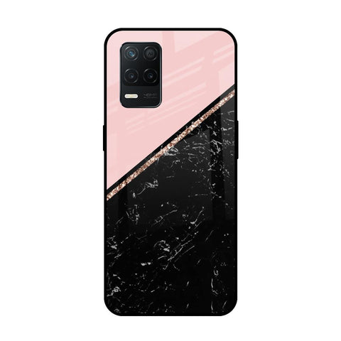 Marble Texture Pink Glossy Case For Realme 8 5G