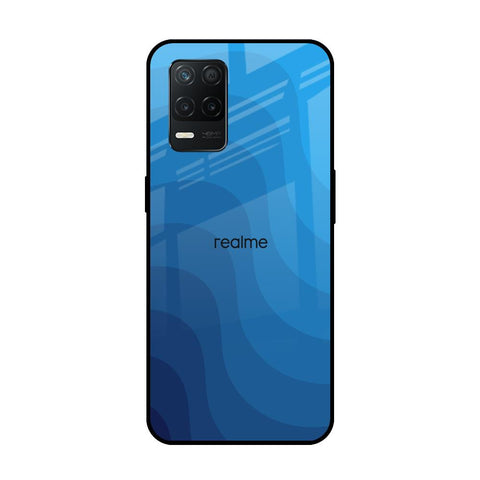 Blue Wave Abstract Glossy Case for Realme 8 5G