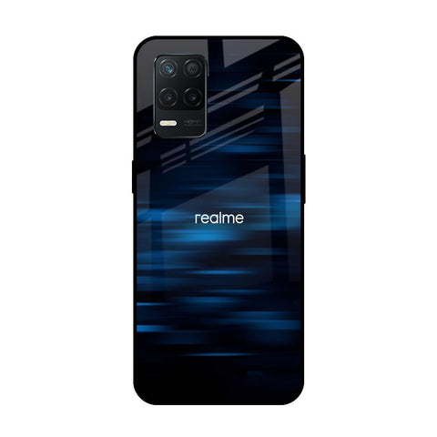 Blue Rough Abstract Glossy Case for Realme 8 5G