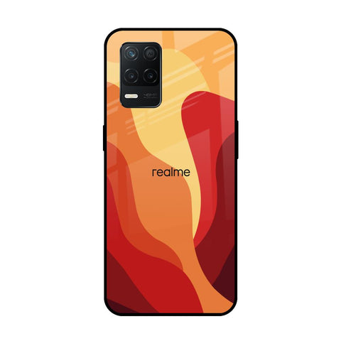 Magma Color Pattern Glossy Case for Realme 8 5G