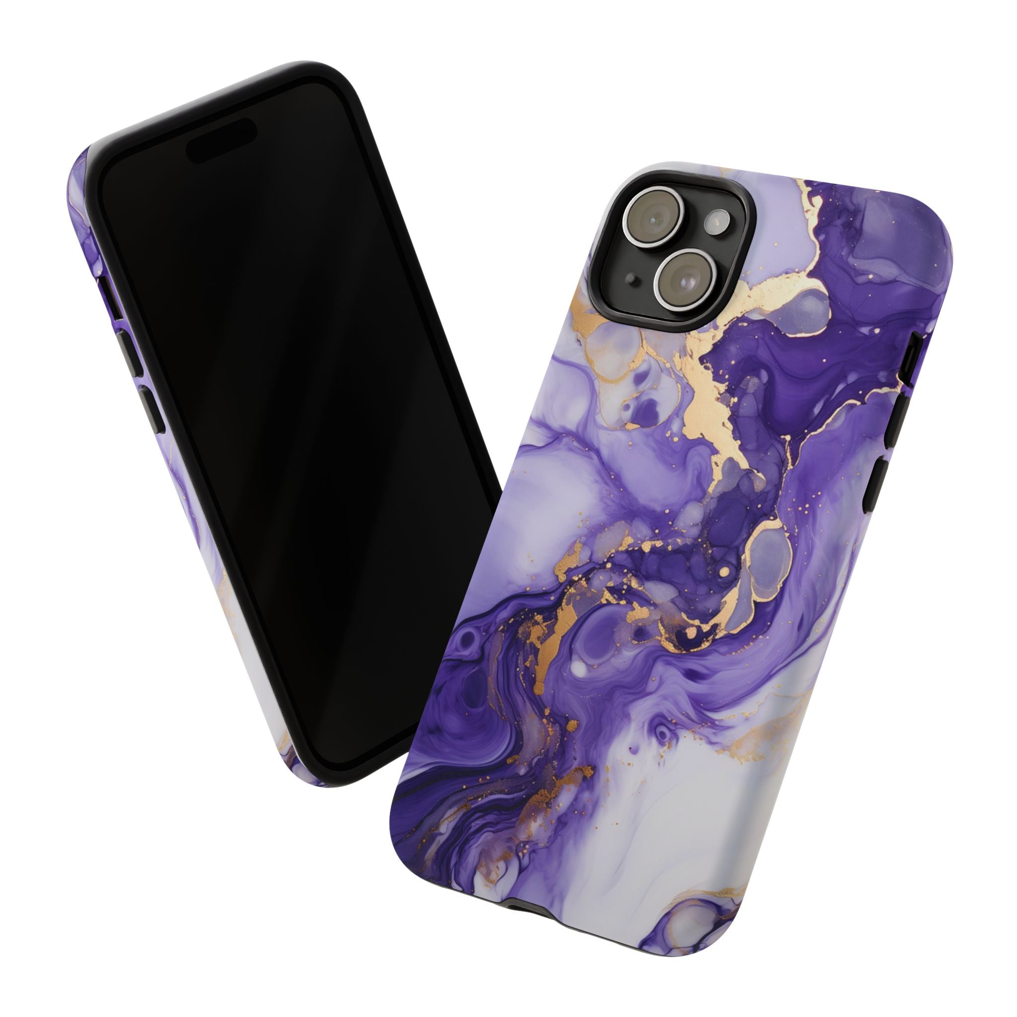 Violet Flow Premium Tough Shining Phone Case (Double Layer) Available For All iPhone Models