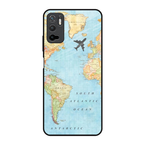 Travel Map Glossy Case for Poco M3 Pro