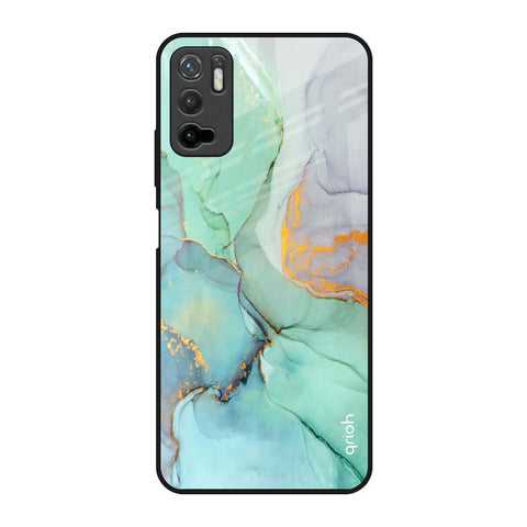 Green Marble Glossy Case for Poco M3 Pro
