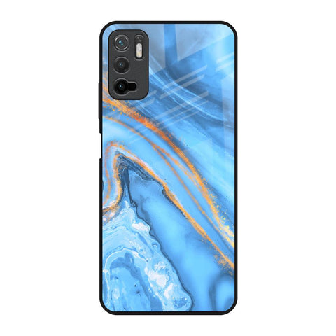 Vibrant Blue Marble Glossy Case for Poco M3 Pro