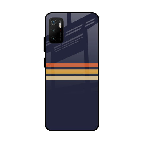 Tricolor Stripes Glossy Case For Poco M3 Pro