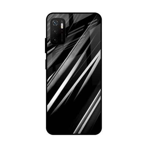 Black & Grey Gradient Glossy Case For Poco M3 Pro