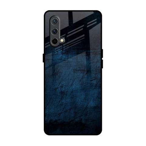 Dark Blue Grunge Glossy Case for OnePlus Nord CE