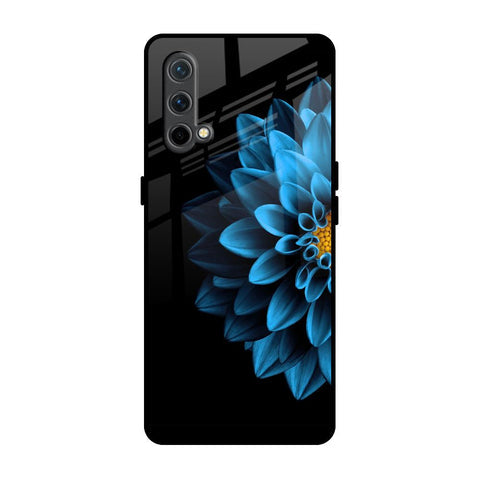 Half Blue Flower Glossy Case for OnePlus Nord CE