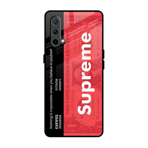Supreme Ticket Glossy Case for OnePlus Nord CE