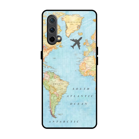 Travel Map Glossy Case for OnePlus Nord CE