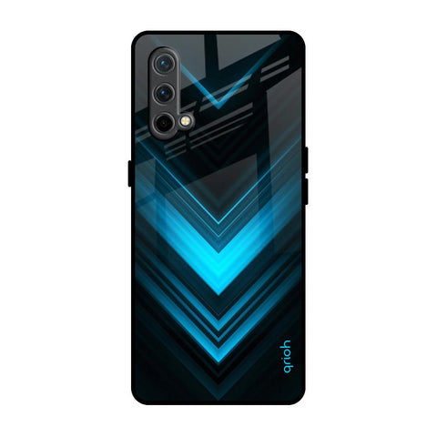 Vertical Blue Arrow Glossy Case For OnePlus Nord CE