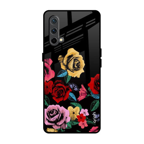 Floral Decorative Glossy Case For OnePlus Nord CE