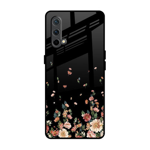 Floating Floral Print Glossy Case for OnePlus Nord CE