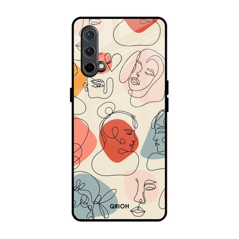 Abstract Faces Glossy Case for OnePlus Nord CE