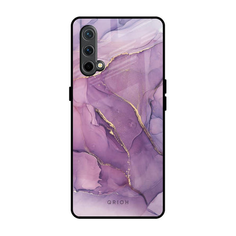 Purple Gold Marble Glossy Case for OnePlus Nord CE