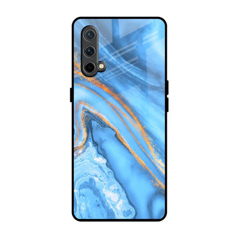 Vibrant Blue Marble Glossy Case for OnePlus Nord CE