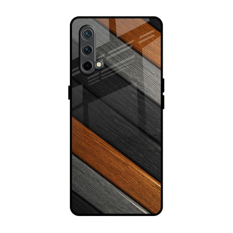 Tri Color Wood Glossy Case for OnePlus Nord CE