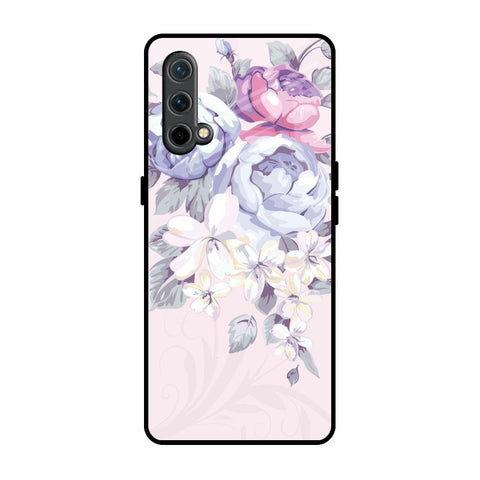 Elegant Floral Glossy Case for OnePlus Nord CE