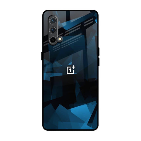 Polygonal Blue Box Glossy Case For OnePlus Nord CE