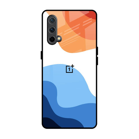 Wavy Color Pattern Glossy Case for OnePlus Nord CE