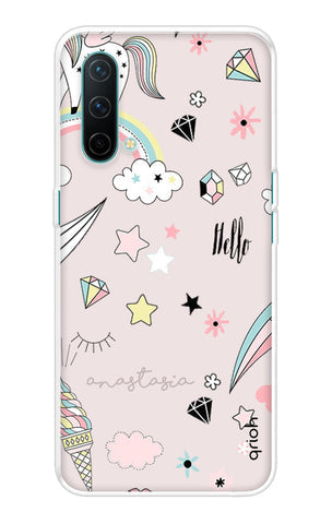Unicorn Doodle Soft Cover For OnePlus Nord CE