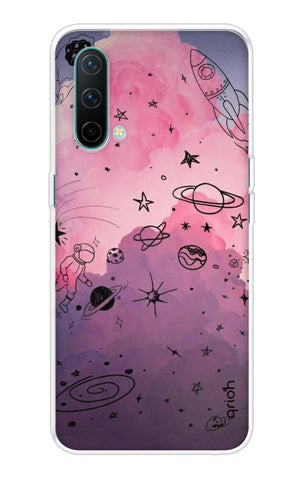 Space Doodles Art Soft Cover For OnePlus Nord CE