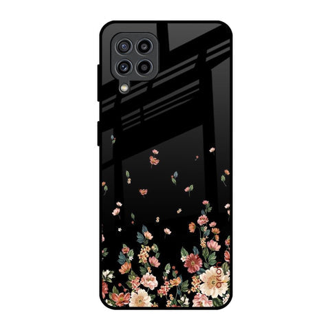 Floating Floral Print Glossy Case for Samsung Galaxy M32