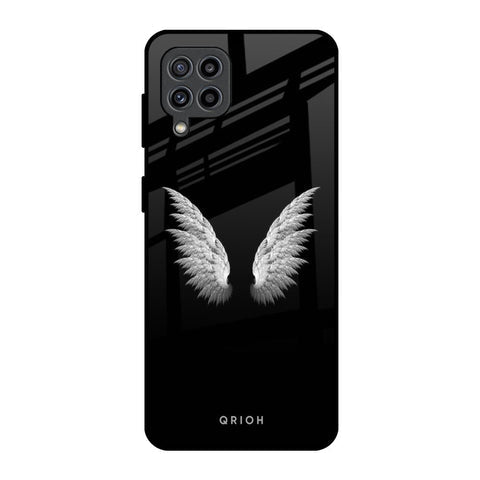 White Angel Wings Glossy Case for Samsung Galaxy M32