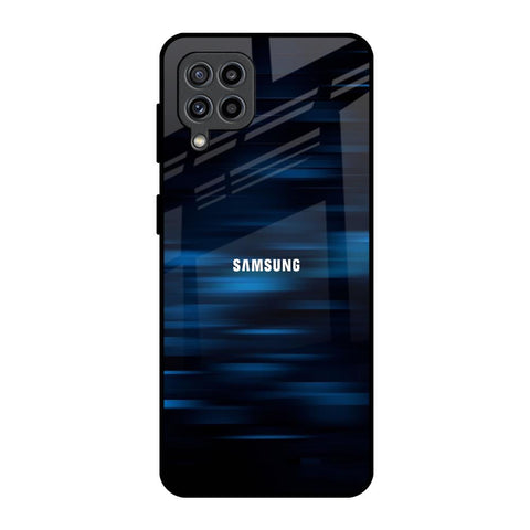 Blue Rough Abstract Glossy Case for Samsung Galaxy M32