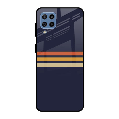 Tricolor Stripes Glossy Case For Samsung Galaxy M32
