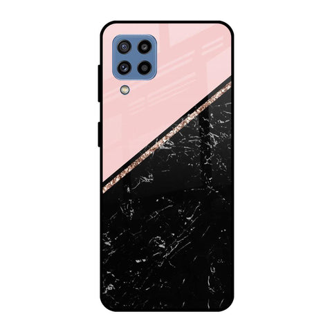 Marble Texture Pink Glossy Case For Samsung Galaxy M32