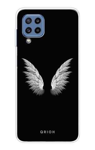 White Angel Wings Soft Cover for Samsung Galaxy M32