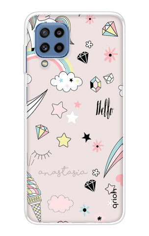 Unicorn Doodle Soft Cover For Samsung Galaxy M32