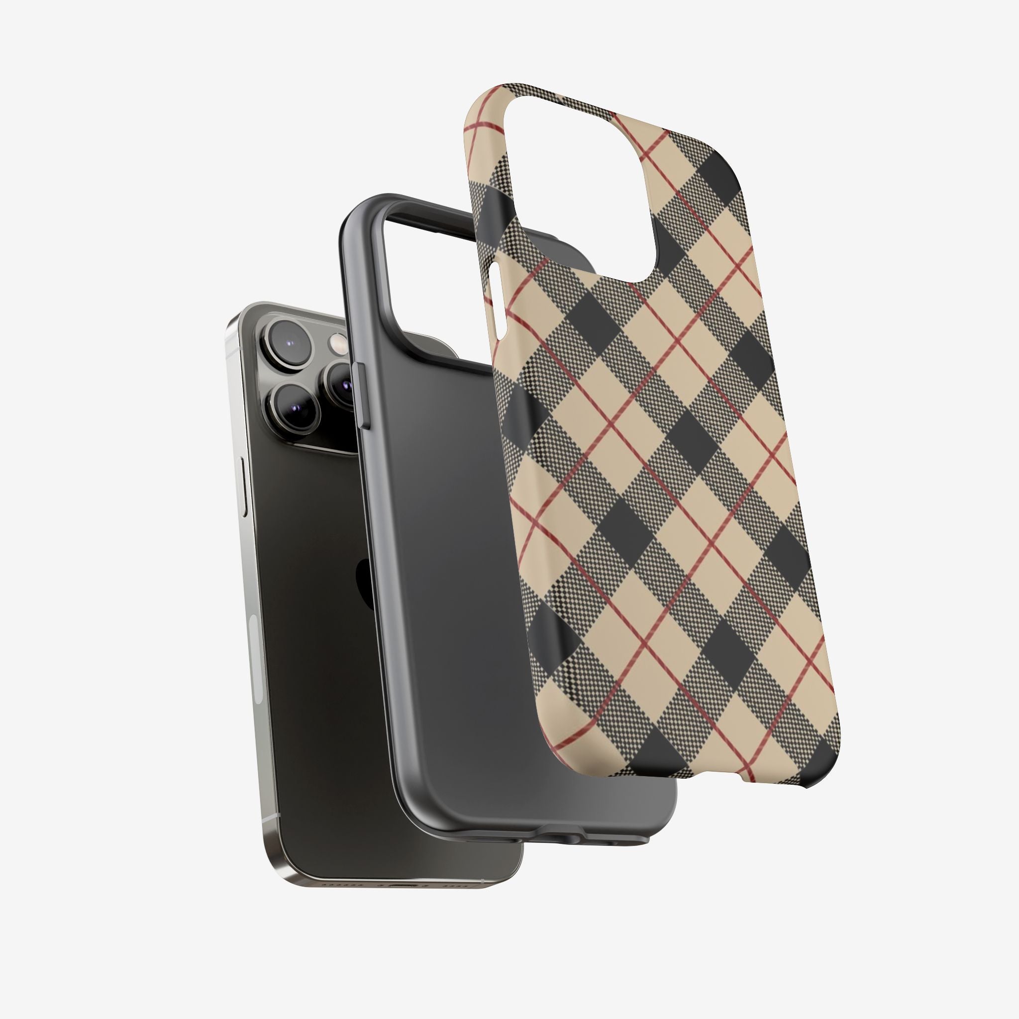Heritage Plaid Premium Tough Shining Phone Case (Double Layer) Available For All iPhone Models